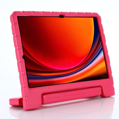 SKALO Samsung Tab S9+/S9+ FE Kuori kahvalla/telineellä - Pinkki