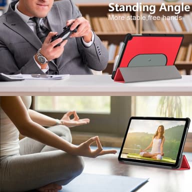 SKALO Google Pixel Tablet Trifold Suojakotelo - Punainen