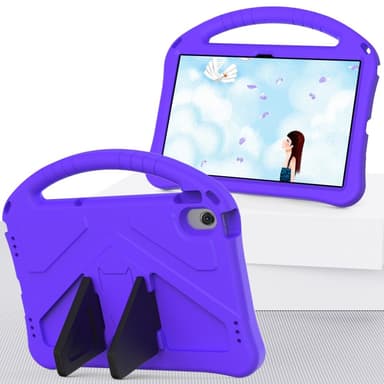 SKALO Lenovo Tab M10 Plus 10.6"" (Gen 3) Lapsikuori kahvalla ja jalustalla - Violetti