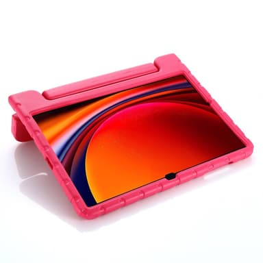 SKALO Samsung Tab S9+/S9+ FE Kuori kahvalla/telineellä - Pinkki
