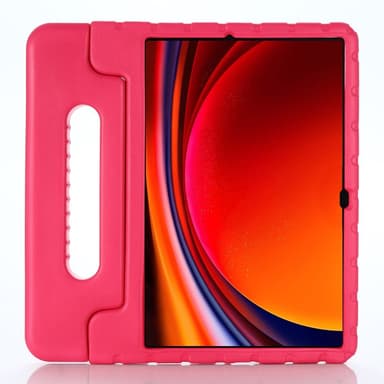 SKALO Samsung Tab S9+/S9+ FE Kuori kahvalla/telineellä - Pinkki