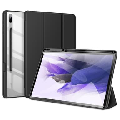 DUX DUCIS Samsung Tab S7+/S7 FE/S8+ TOBY Series Trifold Suojakotelo - Musta
