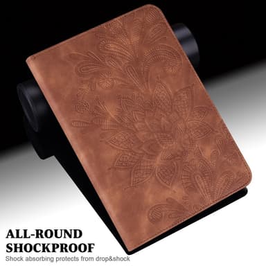 SKALO iPad 10.2 Mandala Suojakotelo - Ruskea