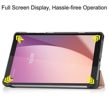 SKALO Lenovo Tab M8 Gen 4 Trifold Suojakotelo - Ruusukulta