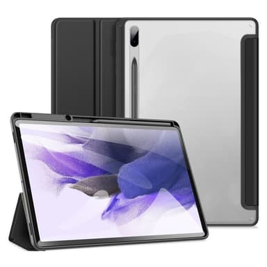 DUX DUCIS Samsung Tab S7+/S7 FE/S8+ TOBY Series Trifold Suojakotelo - Musta