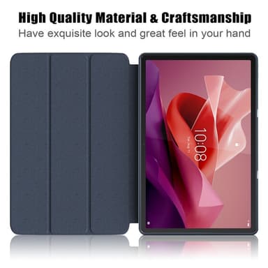 SKALO Lenovo Tab P12 Trifold Suojakotelo - Tummansininen
