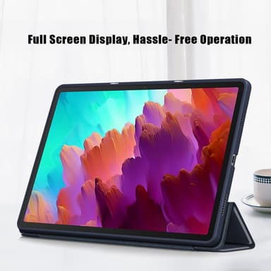 SKALO Lenovo Tab P12 Trifold Suojakotelo - Tummansininen
