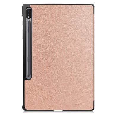 SKALO Samsung Tab S7 FE Trifold Suojakotelo - Ruusukulta