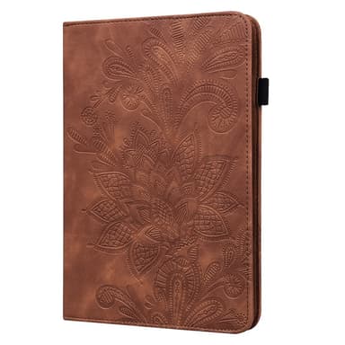 SKALO iPad 10.2 Mandala Suojakotelo - Ruskea