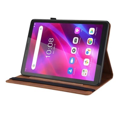 SKALO Lenovo Tab M7 (Gen 3) Mandala Butterfly Suojakotelo - Ruskea