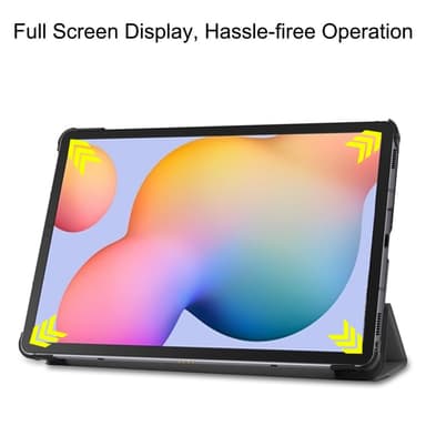 SKALO Samsung Tab S6 Lite Trifold Suojakotelo - Harmaa