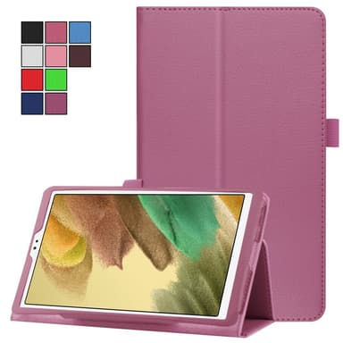 SKALO Samsung Tab A7 Lite Duofold Litchi Suojakotelo - Violetti