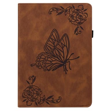 SKALO Lenovo Tab M7 (Gen 3) Mandala Butterfly Suojakotelo - Ruskea