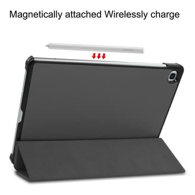 SKALO Samsung Tab S6 Lite Trifold Suojakotelo - Harmaa