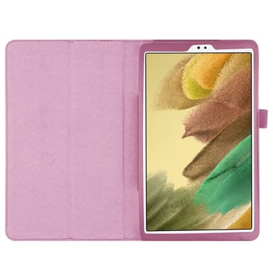 SKALO Samsung Tab A7 Lite Duofold Litchi Suojakotelo - Violetti