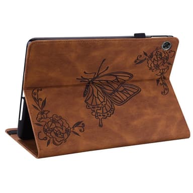SKALO Lenovo Tab M7 (Gen 3) Mandala Butterfly Suojakotelo - Ruskea