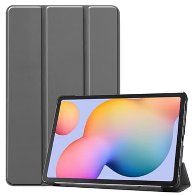 SKALO Samsung Tab S6 Lite Trifold Suojakotelo - Harmaa