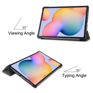 SKALO Samsung Tab S6 Lite Trifold Suojakotelo - Harmaa