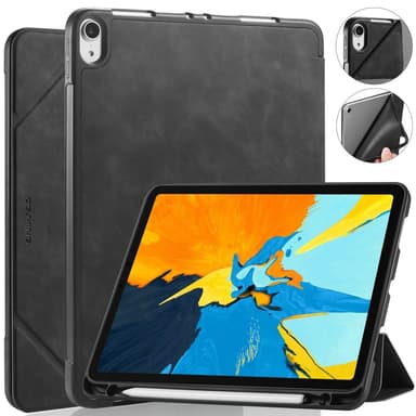 DG MING iPad Air (2020/2022) See Series Trifold Suojakotelo - Musta
