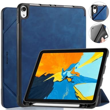 DG MING iPad Air (2020/2022) See Series Trifold Suojakotelo - Sininen