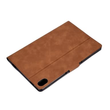 SKALO iPad 10.9 (2022) PU-nahkainen Lompakkokotelo - Ruskea