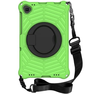 SKALO Lenovo Tab M10 FHD Plus 10.3"" Extra Shock Resistant Armor Spider Mesh kuori olkahihnalla - Vihreä