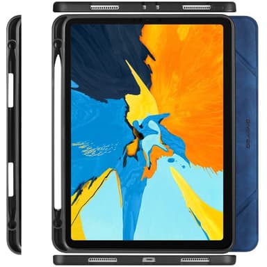 DG MING iPad Air (2020/2022) See Series Trifold Suojakotelo - Sininen