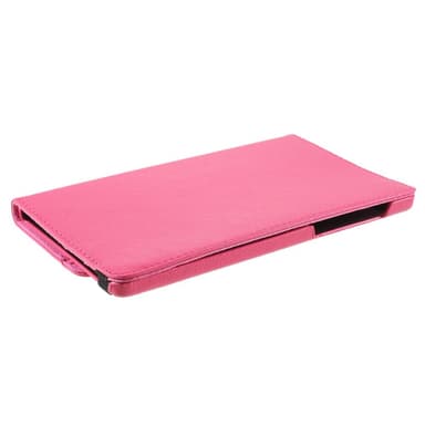 SKALO Samsung Tab A7 Lite 360 Litchi Suojakotelo - Cerise