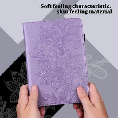 SKALO Samsung Tab S8 Mandala Suojakotelo - Violetti