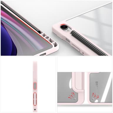 DUX DUCIS Samsung Tab S9/S9 FE TOBY Series Trifold Suojakotelo - Pinkki