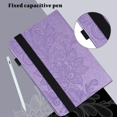 SKALO Samsung Tab S8 Mandala Suojakotelo - Violetti