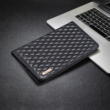 SKALO iPad Mini (2021) BINFEN COLOUR Tikattu Laukku - Musta