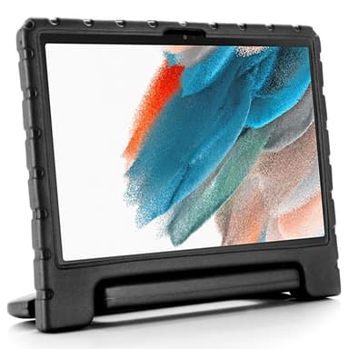 SKALO Samsung Tab A8 10.5 (2021/2022) Kuori kahvalla/telineellä - Musta