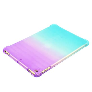 SKALO iPad 10.2 Gradient TPU Suojakuori - Violetti-Turkoosi