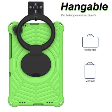 SKALO Lenovo Tab M10 FHD Plus 10.3"" Extra Shock Resistant Armor Spider Mesh kuori olkahihnalla - Vihreä