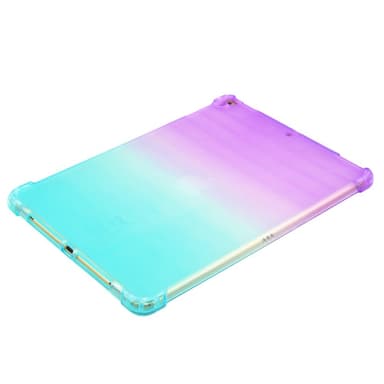 SKALO iPad 10.2 Gradient TPU Suojakuori - Violetti-Turkoosi