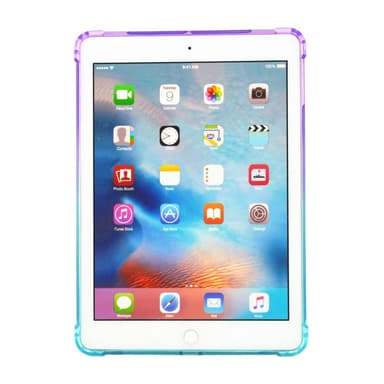 SKALO iPad 10.2 Gradient TPU Suojakuori - Violetti-Turkoosi