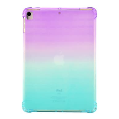 SKALO iPad 10.2 Gradient TPU Suojakuori - Violetti-Turkoosi