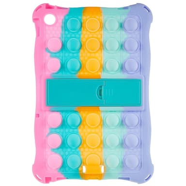 SKALO Lenovo Tab M10 (Gen 3) Shock Resistant Armor Popit Silicone Kuori  - Rainbow