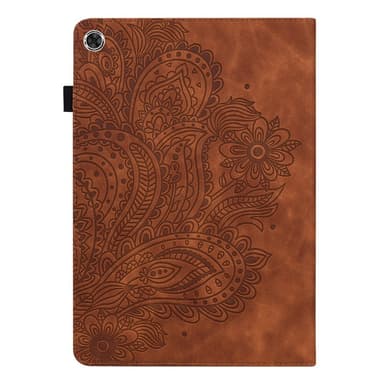 SKALO Samsung Tab A8 10.5 (2021/2022) Mandala Suojakotelo - Ruskea