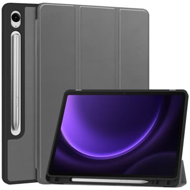 SKALO Samsung Tab S9/S9 FE Trifold Suojakotelo - Harmaa