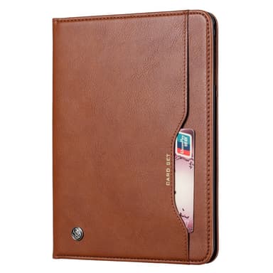 SKALO Samsung Tab A8 10.5 (2021/2022) PU-nahkainen Lompakkokotelo - Ruskea
