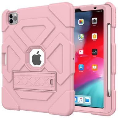 SKALO iPad Air (2020/2022) Extra Shockproof Armor Iskunkestävä kuori - Pinkki