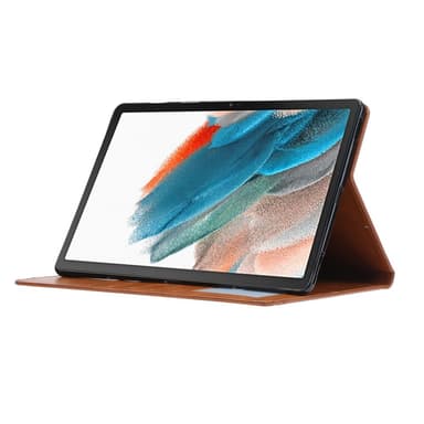 SKALO Samsung Tab A8 10.5 (2021/2022) PU-nahkainen Lompakkokotelo - Ruskea
