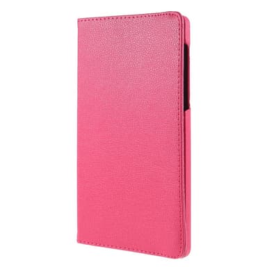 SKALO Samsung Tab A7 Lite 360 Litchi Suojakotelo - Cerise