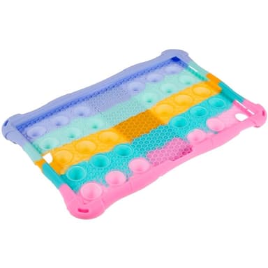 SKALO Lenovo Tab M10 (Gen 3) Shock Resistant Armor Popit Silicone Kuori  - Rainbow