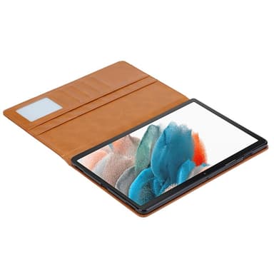 SKALO Samsung Tab A8 10.5 (2021/2022) PU-nahkainen Lompakkokotelo - Ruskea