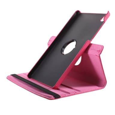SKALO Samsung Tab A7 Lite 360 Litchi Suojakotelo - Cerise