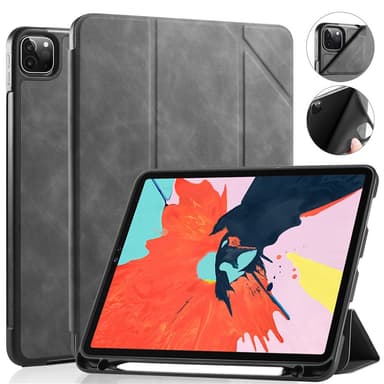 DG MING iPad Pro 11"" See Series Trifold Suojakotelo - Harmaa