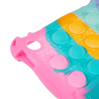 SKALO Lenovo Tab M10 (Gen 3) Shock Resistant Armor Popit Silicone Kuori  - Rainbow